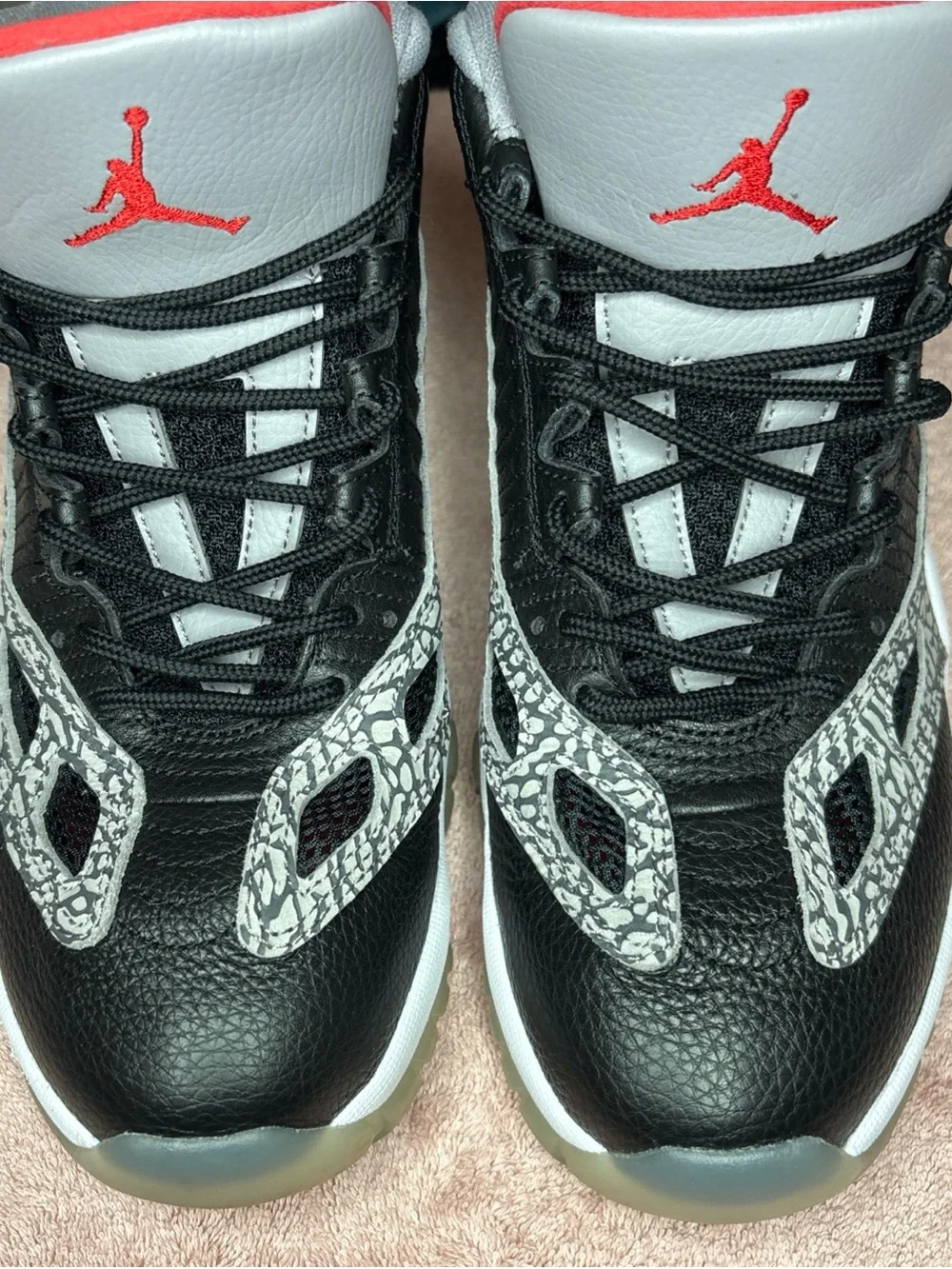 Size 11.5 - Air Jordan 11 Retro IE Low Black Cement